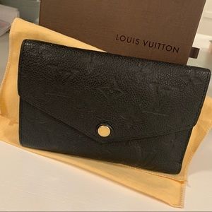 Louis Vuitton Monogram Empreinte Curieuse Wallet Black - Gently Used